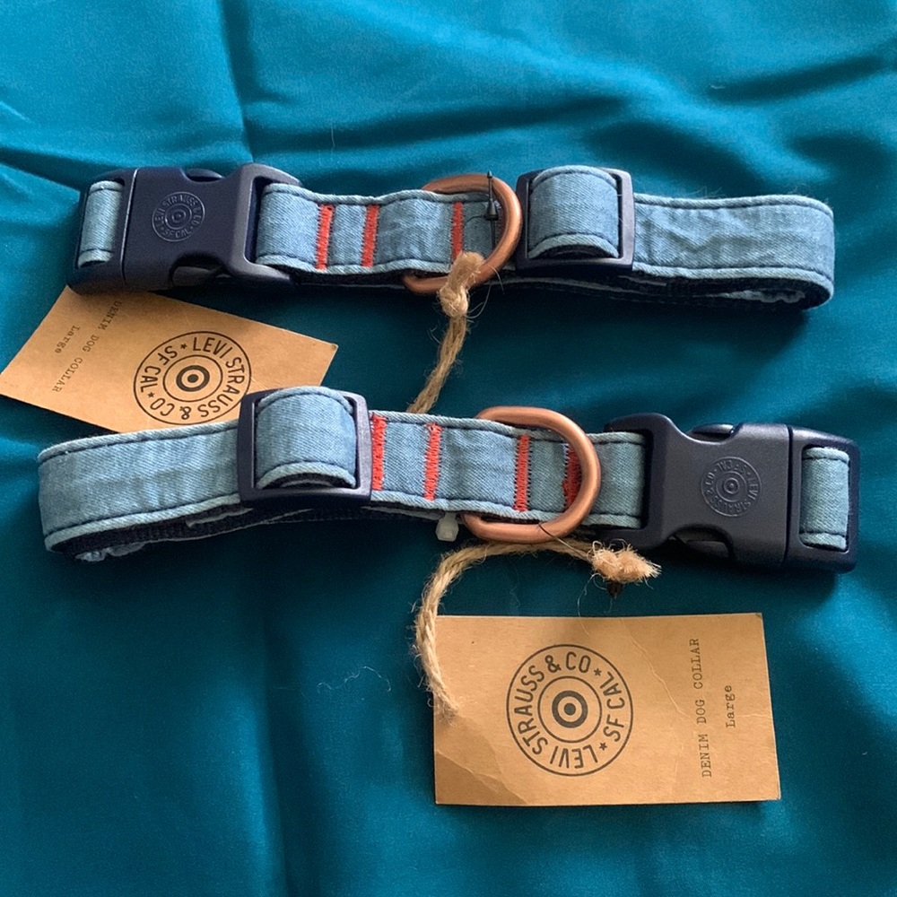 Levi Strauss & Co dog collar bundle